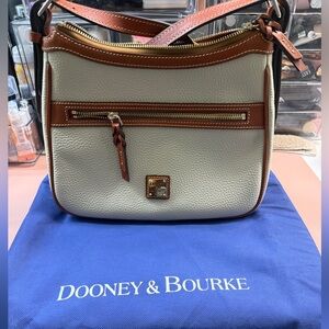 Dooney & Bourke white and Brown Crossbody Bag